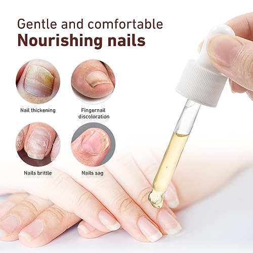 7 días de crecimiento y fortalecimiento de uñas suero 0.7 fl oz solución suavizante de onicomicosis aceite de tratamiento de uñas para uñas descoloridas y dañadas