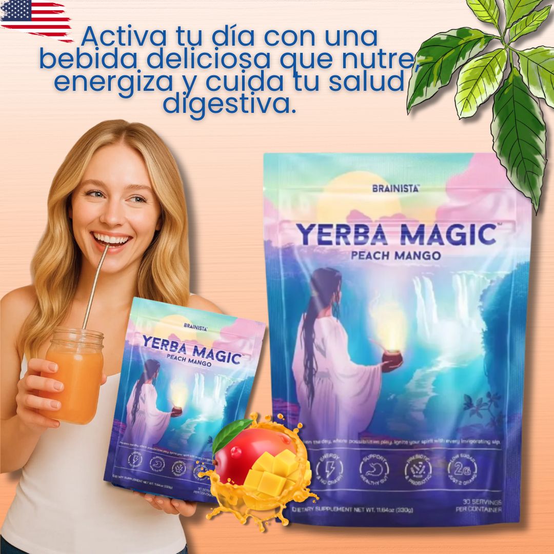 Yerba Magic Peach Mango™ – Energía natural con el mejor sabor 🍑 ⭐⭐⭐⭐⭐