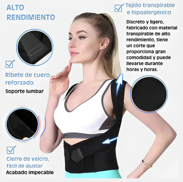 Corrector de Postura Unisex Premium (Pedir 1 talla + de la que usas)