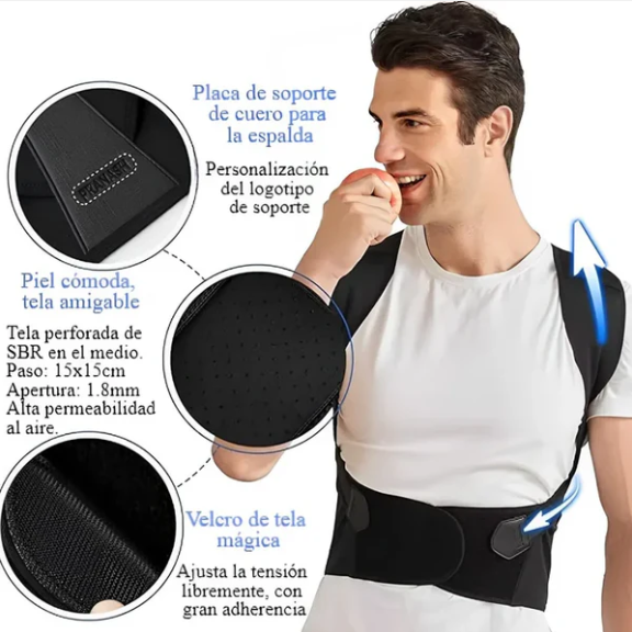 Corrector de Postura Unisex Premium (Pedir 1 talla + de la que usas)
