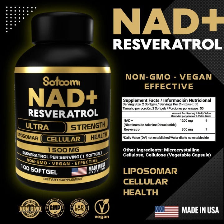 ✨ NAD+ + Resveratrol 💪 Energía, Juventud y Vitalidad ✨